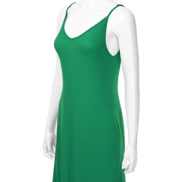 L Alytgea Women's Casual Loose Fit Long Maxi Dress Stretchy Adjustable Straps - Picture 4 of 7